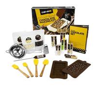DIBYS Kit DIY Chocolat à faire soi-même | Coffret de Chocolat avec ingrédients naturels et 12 garnitures | Idée cadeau pour enfants & adultes | Idéal pour les anniversaires & Noël | Kit cuisine
