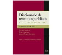 Diccionario De Términos Jurídicos: Inglés-Español = Legal Terms Dictionary: Spanish-English