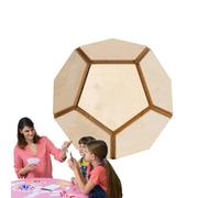 Dice 12 côtés en bois - Cube à décision polyédrique, outil de jeu de société de divertissement, assistant de fête, sélecteur créatif aléatoire, amusement pour les fabricants de choix | Pa