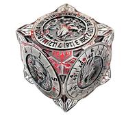 Dice, 2025 Nouveau Jeu de dés DND Spinner, dés polyédriques de Jeu de rôle, dés en métal 7 en 1 avec Relief 3D, Ensemble de Jeu de rôle pour fête avec boîte (D)
