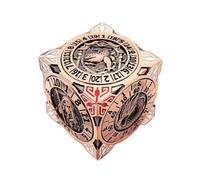 Dice, 2025 Nouveau Jeu de dés DND Spinner, dés polyédriques de Jeu de rôle, dés en métal 7 en 1 avec Relief 3D, Ensemble de Jeu de rôle pour fête avec boîte (C)