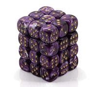 Chessex - Bloc de dés - Vortex - 36 d6 - Violet/Jaune