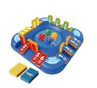 Dice Board Game, Party Game Set, Educational Fun Toy, Fast Paced 2-6 Players Gameplay, Skill Building Challenge for Holiday, Birthday, Classroom, Picnic, Camping, 18.4x18.4cm