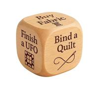 Dice de décision de courtepointe - outil de sélecteur de tâches de portable | Dice de courtepointe amusante pour femmes et hommes, les quilters, artisans | Parfait pour fêtes,