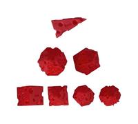 Dice De Fromage, Impression 3D Robuste, 3,7 Cm X 1,46 Pouce, 7pcs Ensemble De Dés sur Thème Alimentaire Polyédrique, Cheese Dices 3D Imprimé, Accessoire De Jeu Polyvalent, pour Les Jeux De Planche