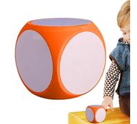 Dice de Mousse à Sec Effacer - 10 cm dés Vierge pour Les | Grand en Bloc d'effacement réutilisable avec Non Toxique, Cube Tableau Blanc Jumbo Jeux mathématiques, activités d'apprentiss