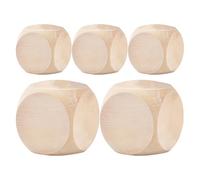 Dice en Bois Vierge - Blocs Carrés Vides À Côté | Petits Cubes De Bois avec Arrondis | Suppose D'artisanat Personnalisable Adapté Aux Projets De Bricolage Jeux Éducatifs Enseignant L'apprentissa