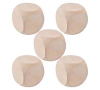Dice En Bois Vierge - Blocs Carrés Vides À Côté | Petits Cubes De Bois Avec Coins Arrondis | Suppose D'artisanat Personnalisable Adapté Aux Projets De Bricolage Jeux Éducatifs Enseignant L'apprentissa