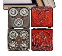 Dice en Métal - Dragons Dice Set | Toys Durables Et Cosplay avec Finition Polie | Metal Dicce, Table De Jeu, Tableau RPG, Accessoire De Jeux, Voyage, Maison, Bureau, Joueurs, Adultes