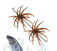 Dice Leurres De Pêche,Leurre Souple Oursin Coloré Coulée Lente Réaliste 2 Pièces - Appâts Flous pour Pêche du Black-Bass - pour l'eau Douce Et l'eau Salée Lacs Ruisseaux Réservoirs Le Long des Berges