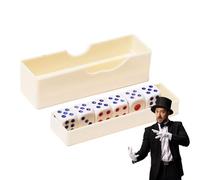 Dice Magic Trick - 3.74x1.06x1.06 pouces astuces pour kits magiques ensembles de dés - petits dés, accessoires magiques rapprochés, boîte magique pour Thanksgiving, Noël, Nouvel An chinois