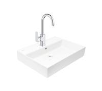 Dice mitigeur lavabo 1/2" à levier tactile, taille L + Lavabo Swiss Aqua Technologies 60,5x46,5 cm (BA2-G1018710000-04)