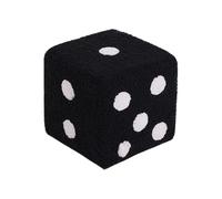Dice Repose-pieds - Siège carré doux, rembourré lavable | Chaise de changement de chaussures confortable, tabouret de repos bas, coin salon, meuble de chambre à coucher, pouf