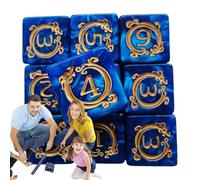 Dice Set, Polyhedral Dice Collection, 10x Pattern Role Playing Accessory, 0.67x0.67x1.67 inches Versatile Decor, Dragon Cubes Game for Car, Desk, Men, Women, and Adults