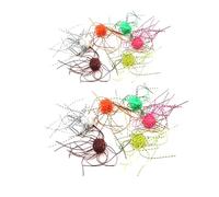 Dice Shaped Soft Fishing Bait, Fuzzy Dice Fishing Lure, Portable Soft Slow Sinking Flexible Bass Lures, for Catfish and Perch Lures for Freshwater Bait (12pcs)