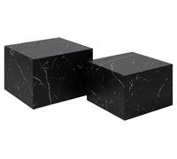 Dice table basse lot 2 stk. marbreReproduction noir.