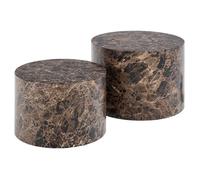 Dice table basse marron.