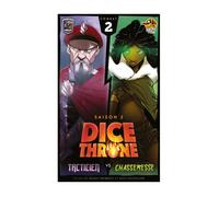 Lucky Duck Games - DICE THRONE : Tacticien vs Chasseresse - Jeu de Société pour Adultes & Enfants - Jeu de Stratégie - Combat de Dés et Pouvoirs - 2 Joueurs - 20 à 40 Min - En Français