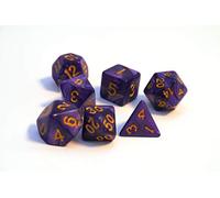 Dice4friends 86079 - Set de dés Pearl : Violet/doré (7)