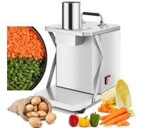Dicer de légumes commercial, hachoir électrique à oignons, machine de découpe automatique de fruits et légumes en acier inoxydable, fonction cube en dés de 12 mm