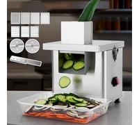 Dicer électrique commercial pour légumes et fruits, pour déchiquetage, tranchage, en acier inoxydable, 300 kg/h, 300 W, calibre 10 cm, hachoir à légumes multifonction pour carottes et pommes de terre