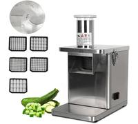 Dicer professionnel pour légumes et fruits - Machine de découpe cube électrique 250 W, trancheuse d'oignons, pommes de terre, hachoir alimentaire pour cuisine