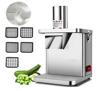 Dicer professionnel pour légumes fruits et légumes avec 5 lames en dés et 1 lame à trancher, puissance de 250 W pour une préparation efficace des aliments