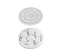 Dices - Moule en silicone personnalisé - Cubes anglais et récipients - Pour l'artisanat en résine et les jeux de chambre à coucher