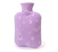 DICEVER Bouillotte avec housse souple - Poche d'eau chaude de 2 L pour des nuits confortables, des pieds et un chauffe-lit, violet