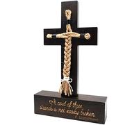 DICHA Panneau de mariage « A Cord of Three Strands » - Croix en bois - Panneau de l'unité de mariage - Fil de trois cordons signe ecclesiastes 4:9-12