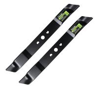Dichallu Lot de 2 lames de rechange de 53,3 cm pour tondeuse Greenworks C3208101 MO40L4413, MO40L03, MO48L4422 (noir)