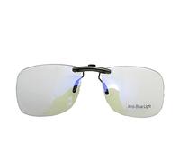 DICILIN Clip on Anti Lumiere Bleu Lunettes Fatigue SURLUNETTES Ordinateur Gamer Gaming ECRAN PC Filtre (Largeur: 126MM Hauteur:41MM)