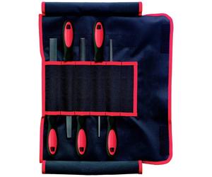 Dick 1308202-2K Assortiment de limes d'atelier, 2 limes, 5 pièces, différentes formes Longueur 200 mm 1 set
