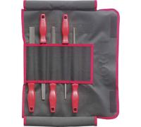 Dick 13082020 Assortiment de limes d'atelier Hieb 2, 5 pièces, différentes formes Longueur 200 mm 1 set
