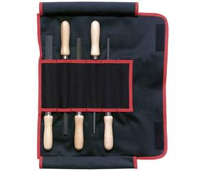 Dick 13082020H Assortiment de limes d'atelier Hieb 2, 5 pièces, différentes formes Longueur 200 mm 1 set