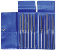 Dick 21001020 Jeu de limes à aiguilles, 2 limes, 12 pièces dans un sac en plastique Longueur 100 mm 1 set