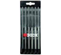 Dick 21601420 Jeux de limes aiguilles/étuis/ 6 pièces 140 mm, Multicolore