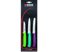 F. DICK ProDynamic 85700092 Lot de 3 couteaux de cuisine Noir 27,5 x 8,5 x 1 cm