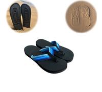 Dick Flops, Tongs à pénis cachés, sandales amusantes et antidérapantes pour homme - Sandales d'été et de plage antidérapantes - Séchage rapide, bleu, 38 EU