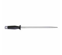 F. DICK Fusil à aiguiser 25 cm (manche ergonomique, fusil, dureté de surface supérieure à 65 ° HRC, outil d'affûtage pour couteau de chef) 76541250, gris