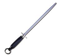 Dick Sharpening Steel Regular Cut/Round/Length 30 cm, Noir et Argent