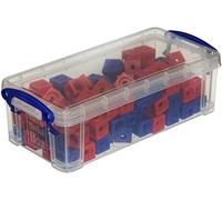 Dick Système de 170100 100 cubes à emboîter Rouge/Bleu dans la boîte, bords Longueur 1,7 cm