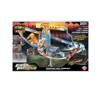 Dickie - Fast&Furious - Piste boule de démolition - Circuit de 87 cm - Propulseur son & lumière - Grue - Trappe - Crash - Dès 3 ans