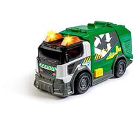Dickie - City Cleaner 15cm - Camion Poubelles - Jouet pour Enfant - Son et Lumière - 203302029