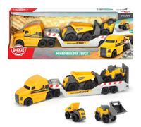 DICKIE Mack/Volvo Micro Builder Truck Camion avec remorque 203725005 Voitures-jouets