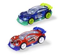 Dickie - Midnight Racer - Véhicule de Course en Métal - 12cm - Rétro Friction - Sons et Lumières - Piles Incluses - 203762005