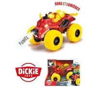 Dickie - Monster Flammin Fire - Véhicule 25Cm - Fonction Fumée (Vapeur) - Sons Et Lumieres G