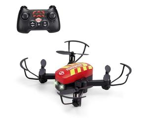 Dickie - RC Drone de Pompiers 12CM - Equipé d'une télécommande avec fonctions de pilotage - 201103011038