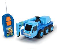 Dickie Toys 203134005 Bob Baumeister RC Heppo RC Véhicule radiocommandé, Voiture Grue télécommandée, Bleu/Gris, 20 cm