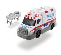 Dickie Toys- Action Series Krankenwagen Ambulance vehicule, 203302004, Weiß